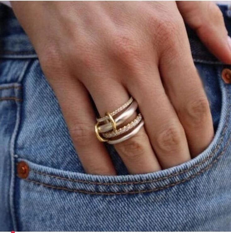 Pronetspace Product Image - Multi staked bague