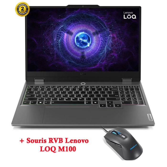 Pronetspace Product Image - PC Portable Gamer LENOVO LOQ 15IAX9 i5 12è Gén 8Go RTX 2050 LENOVO